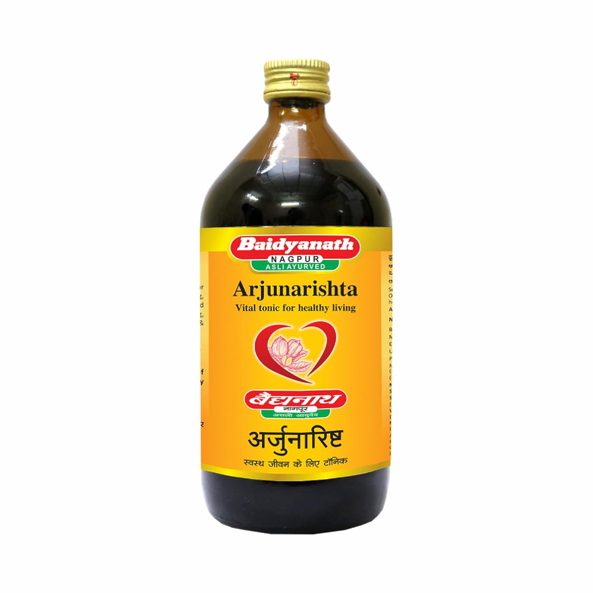 Baidyanath Asli Ayurved Arjunarishta 450ml (Pack of 2) - Herbal Tonic for Healthy Heart, Digestion, and Cardiac Function Support