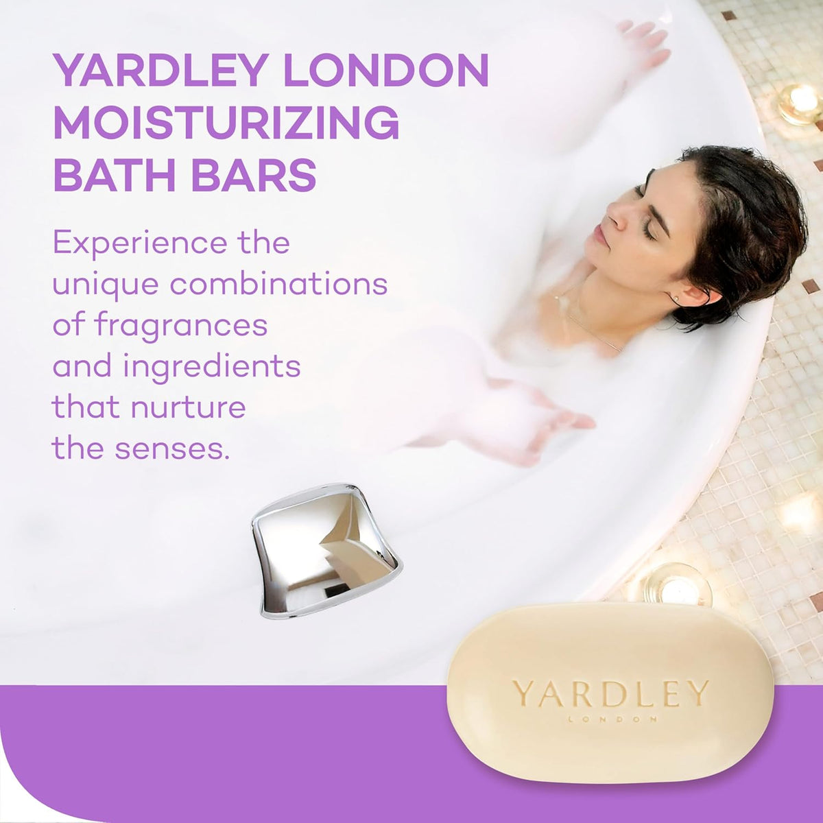 Yardley London English Lavender Bath Bar, 120g