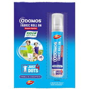 Dabur Odomos Mosquito Repellent Fabric Roll-On – 8 ml | DEET-Free | Herbal Protection for Kids & Adults | Up to 8 Hours Shield from Mosquitoes