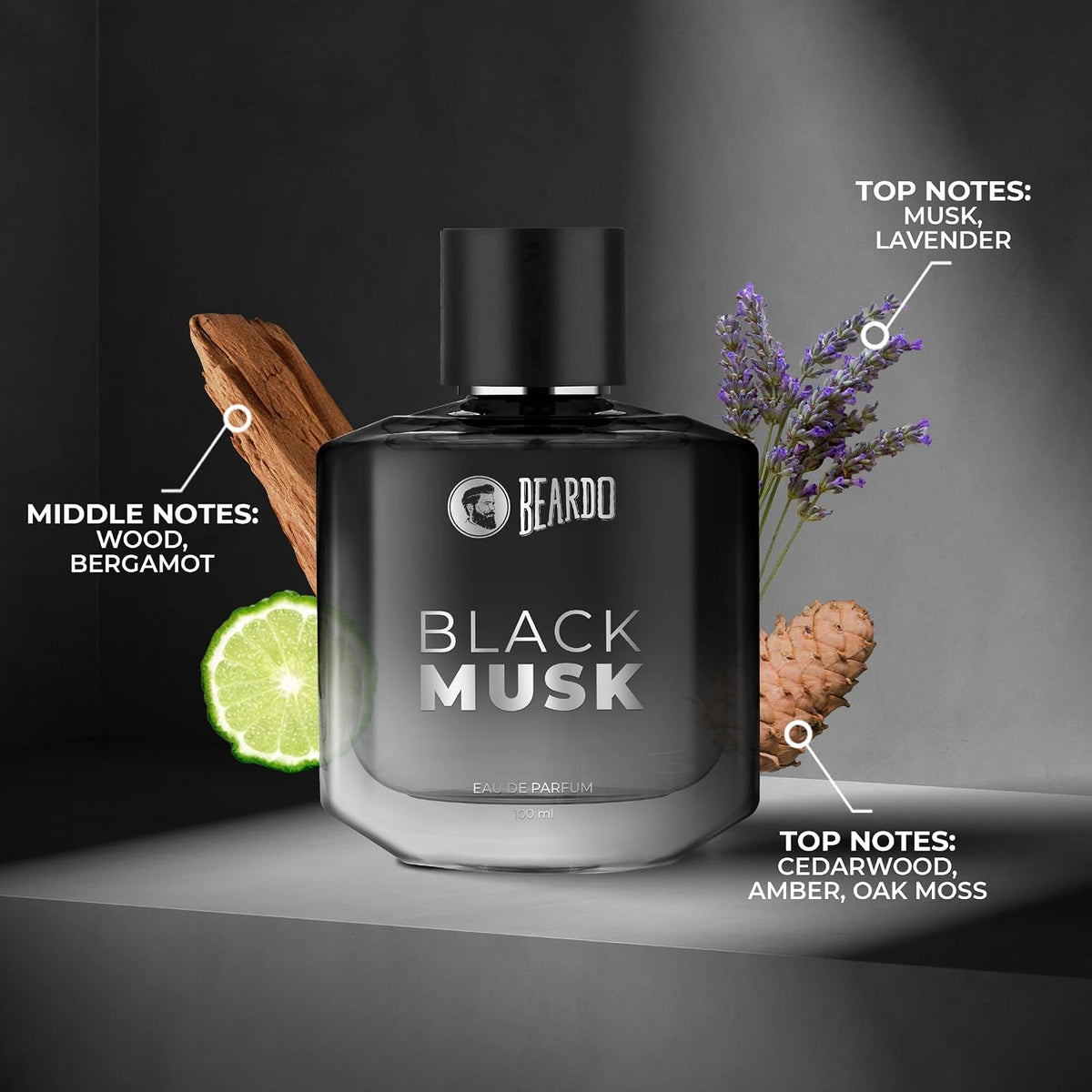 Beardo Black Musk Perfume EDP (100ml)