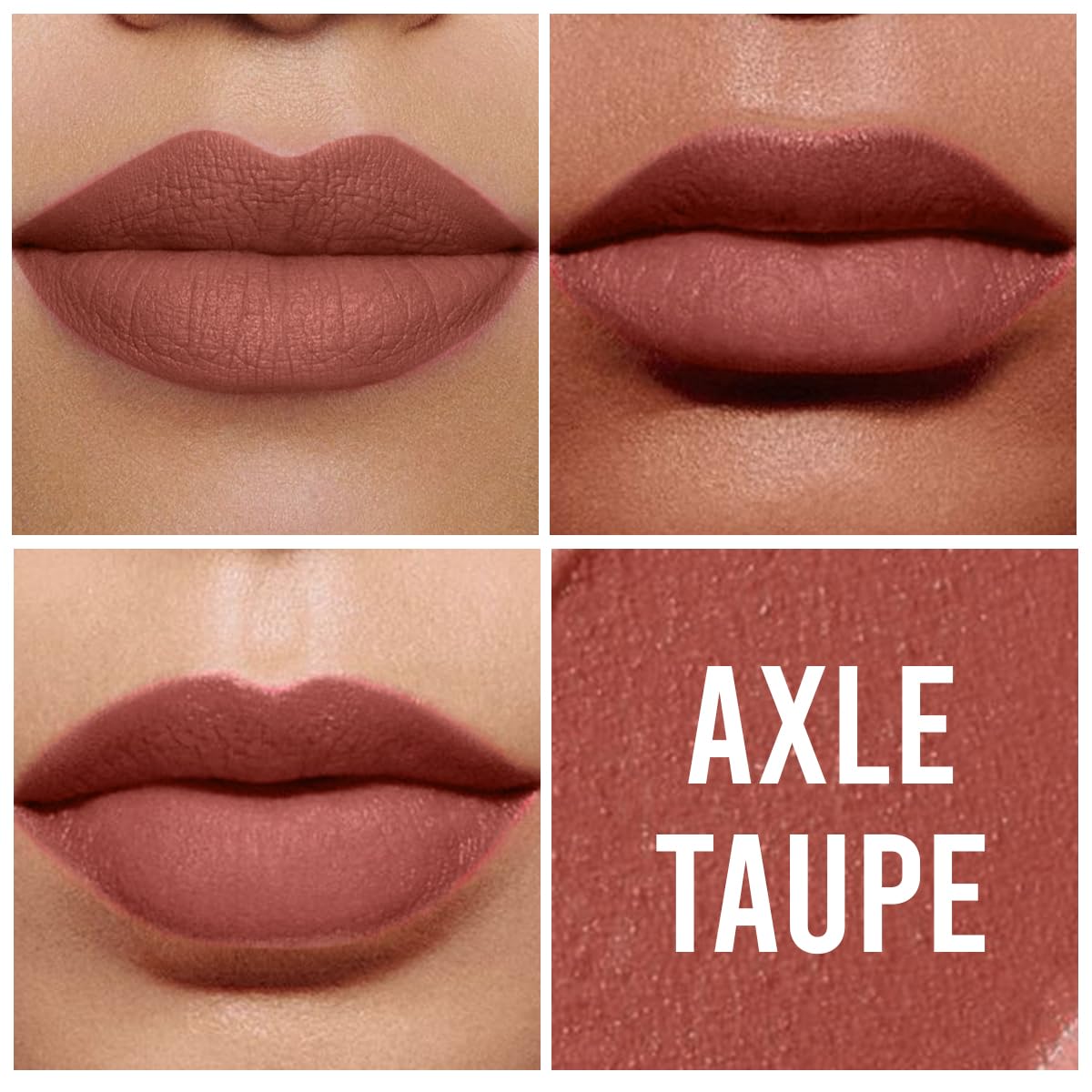 INSIGHT Soft Lip Crème | Lightweight Texture | Long Lasting Formula | Infused with Niacinamide | Highly Pigmented - (Axle Taupe) 6g (Pack of 2)