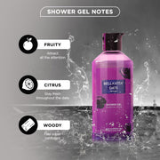 Bella Vita Luxury CEO Man and Date Woman Body Wash Refreshing Shower Gel for Deep Cleansing, Hydrating & Moisturising Skin with Aloe Vera, 250 ml Each