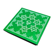 Aalayam Selveer Saravanabhava Kolam Manai | Om Saravana Bhava Wooden Chowki, Laminated Wood, 1 No (6 Inches)