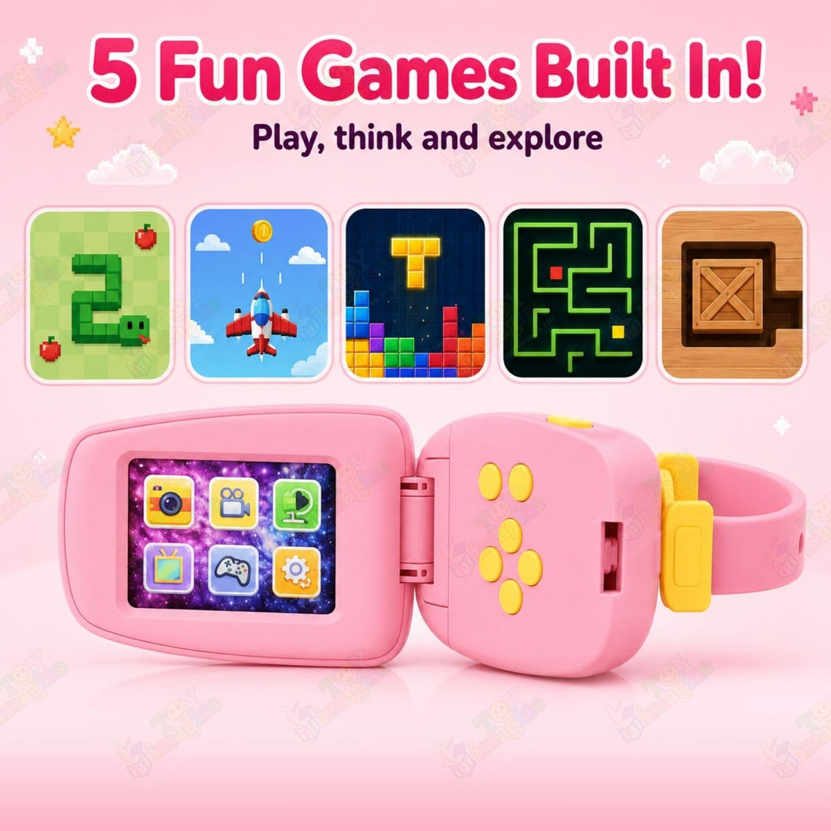 Toy Imagine Kids Digital Camera 1080P with 2-Inch Screen & Games