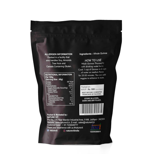 NatureVit Quinoa Seeds, 1 kg | Kinowa | Healthy Food | Gluten Free Products | Quinoa Seeds With High Protein | Diet Food