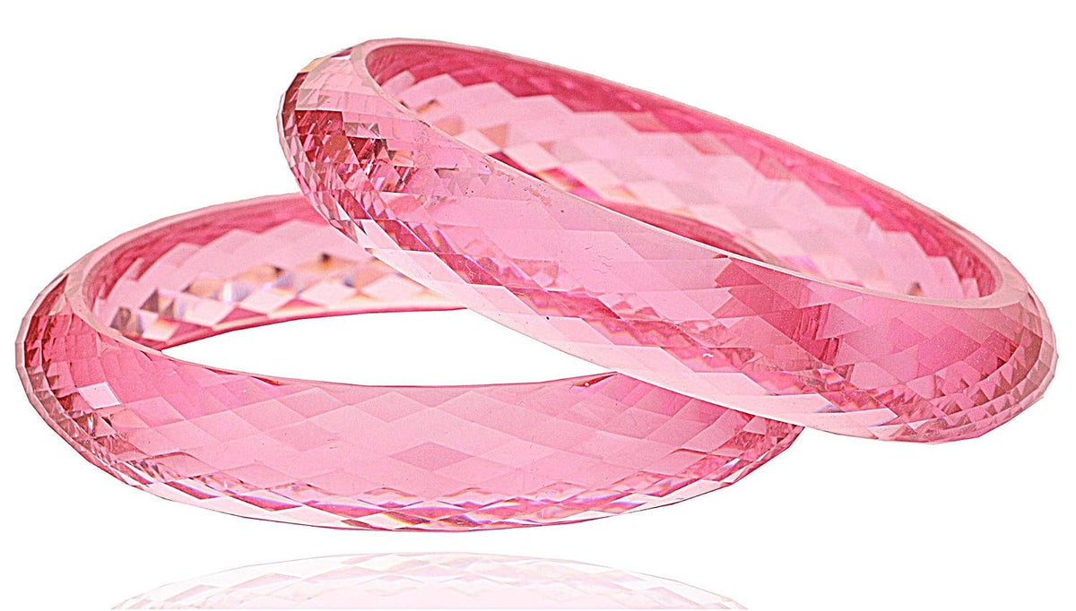 NMII Acrylic Kada For Women (Pink) (Pack of 2)