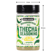 Urban Platter Thecha Seasoning, 70g (Authentic Maharashtrian Condiment | Bold Chilli, Garlic & Peanut Blend | Perfect for Fries, Pasta & Rice)