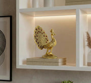 KridayKraft Peacock Metal Statue Idol Decorative Showpiece Feng Shui As Table Top Figurine for Living Room Bedroom Home Office Décor for Decoration & Gifting Purpose