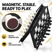 Toy Imagine Magnetic Chess Board Game – Folding Travel Chess Set with Pieces Storage | Portable Strategy Game for Kids & Adults | 2 Player Board Game for Travel, Learning & Fun