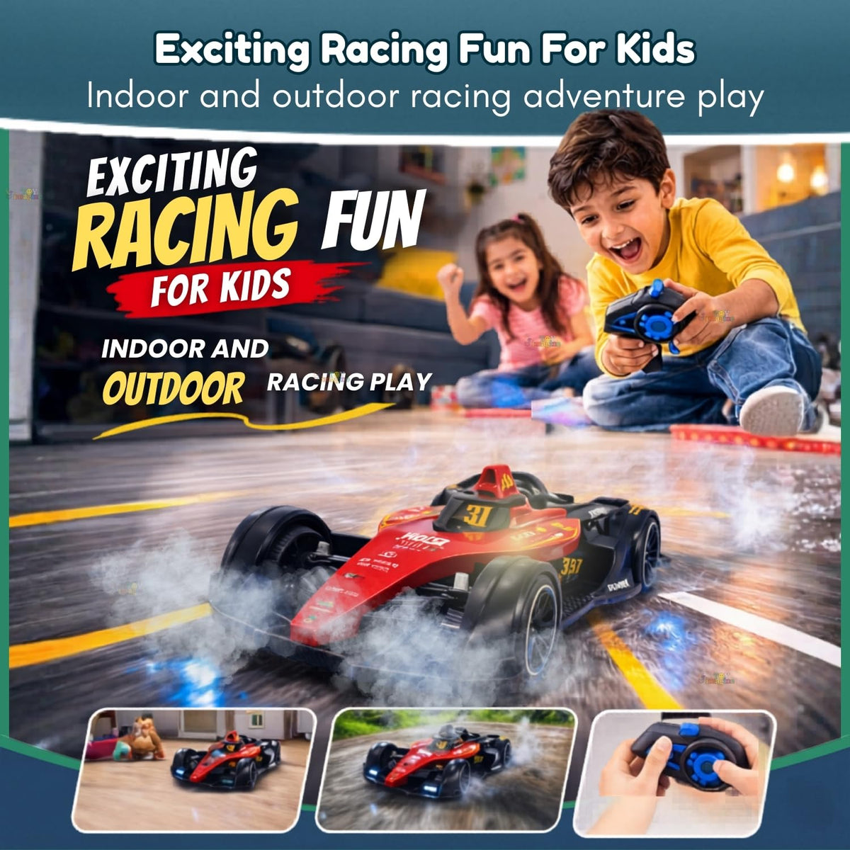 Toy Imagine 1:14 RC F1 Racing Car for Kids, 2.4GHz, Rechargeable