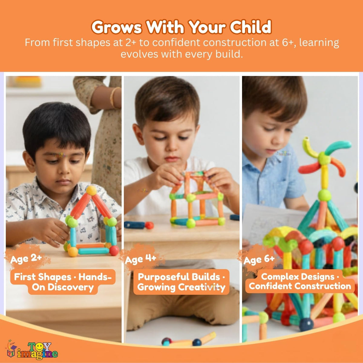 Toy Imagine Magnetic Building Blocks 25pcs