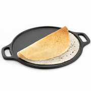 Parage IronCraft Cast Iron Dosa Tawa 30 cm, 4.2 mm Thick Heavy Iron Tawa 3 Kg, Pre-Seasoned Naturally Non Stick, Roti, Chapati, Uttapam Pan, Gas & Induction Compatible, Chemical Free