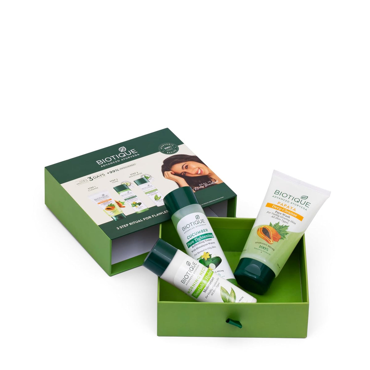 Biotique 3 Step Ritual for Flawless Skin Kit 390ml