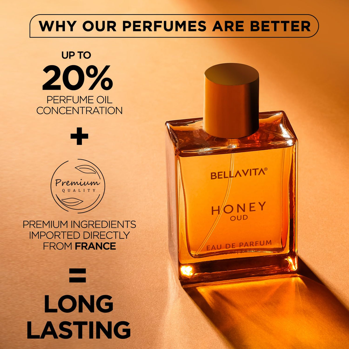 Bella Vita Luxury Honey Oud Unisex Liquid Eau De Parfum Senorita Woman Edp, 100 Ml,Assorted