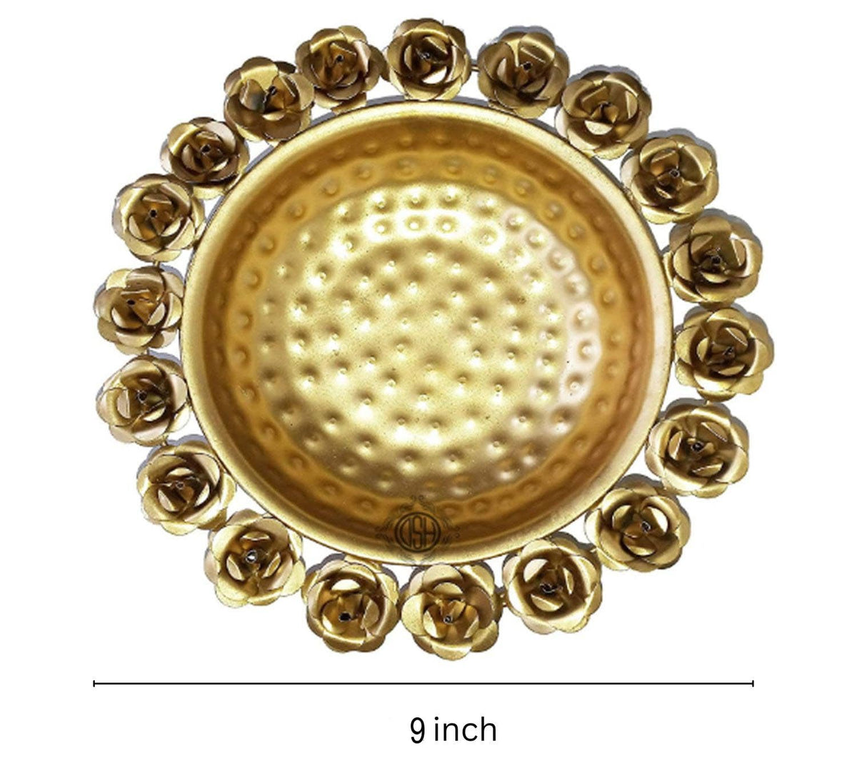 DSH Urli Bowl for Floating Candles and Flower for Diwali Home Decoration Table Decor. (Urli -R9)