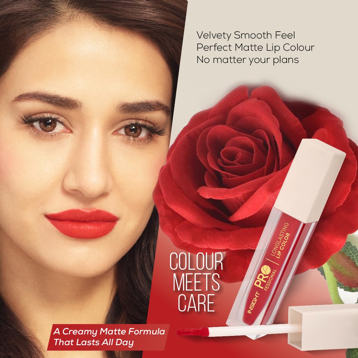 INSIGHT Professional Long Lasting Lip Color (Haters Gonna Hate) | Pigmented Matte Finish | Comfortable All Day Wear | Non Transferable | Enriched with Argan Oil & Vitamin E - (6g) (Pack of 2)