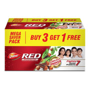 Dabur Almond Shampoo - With Almond-Vita Complex & Milk Extracts for Dull, Dry and Weak Hair - 650 ml & Dabur Red 800g (200g x 4, Pack of 4) Toothpaste