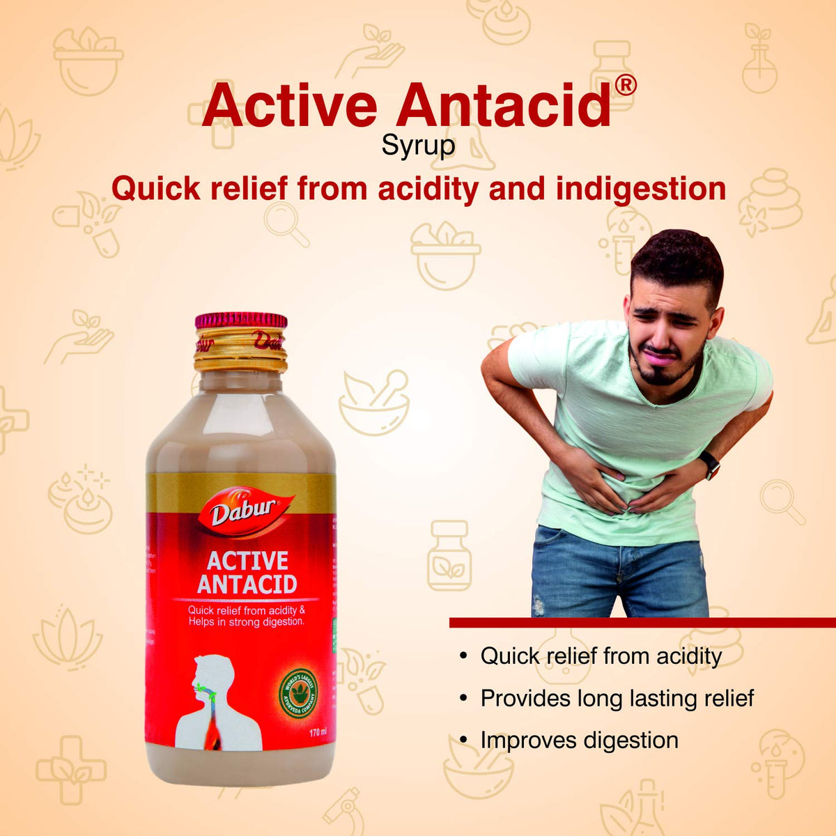 Dabur Active Antacid 170ml