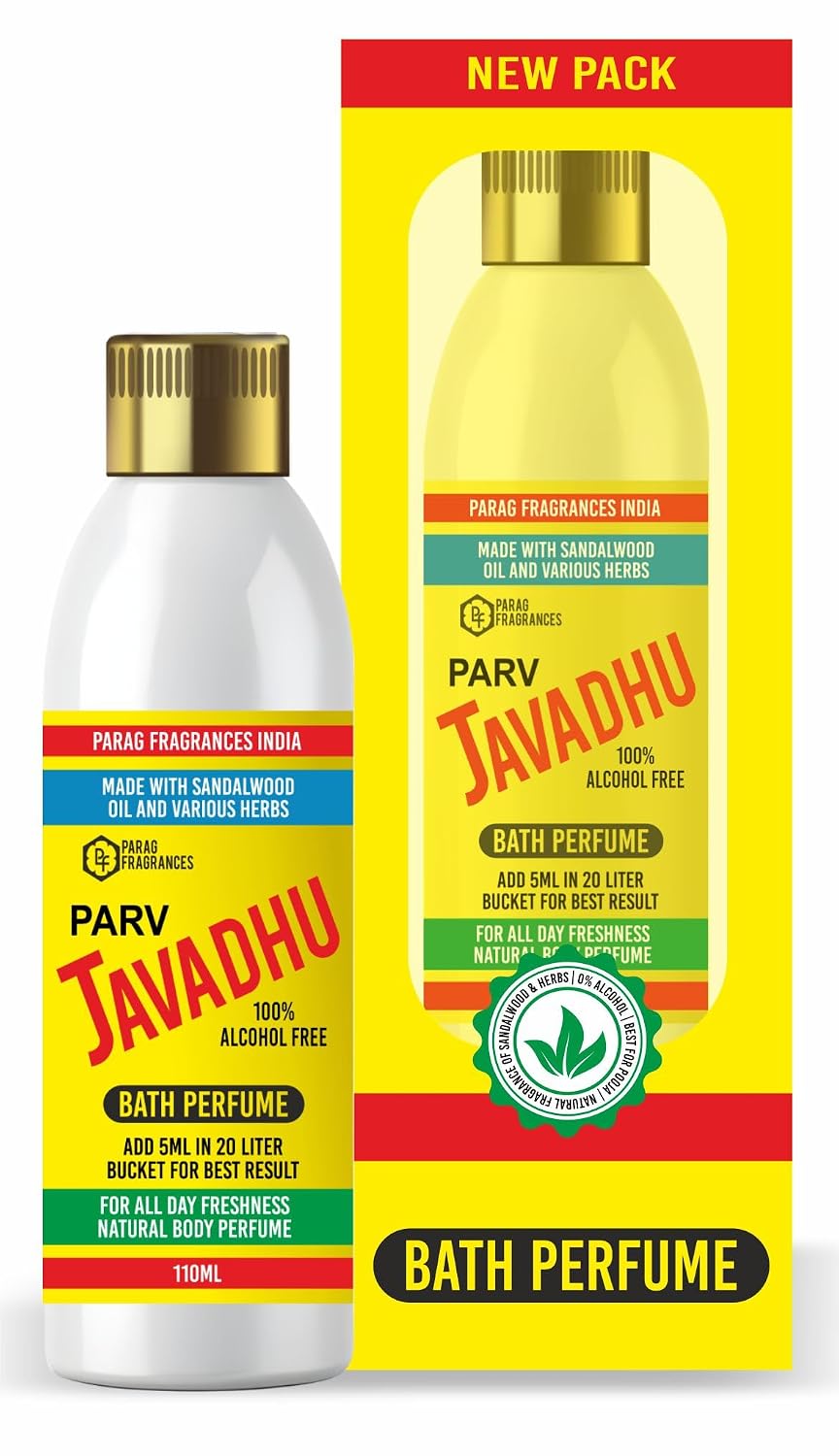 Parag Fragrances Parv Javadhu Bath Perfume 110ml For All Day Freshness/Javadhu Liquid Perfume (Water Soluble Perfume)