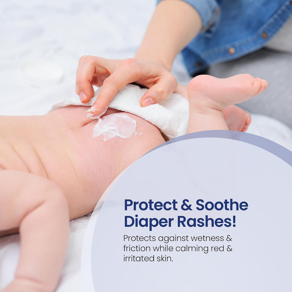 Mother Sparsh Natural Care Baby Diaper Rash Cream-50g | Diaper Rash Cream for Babies with Chamomile, Shea Butter & Zinc Oxide | Protects & Soothes Newborn Sensitive Skin
