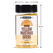 Urban Platter Split Yellow mustard seeds, 100g (Peeli Sarson Dal | Rai Kuria | Pickling Essential)