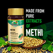 Zandu Methi Capsules (Fenugreek), Extracts of Methi (60 Veg Capsules x 2)