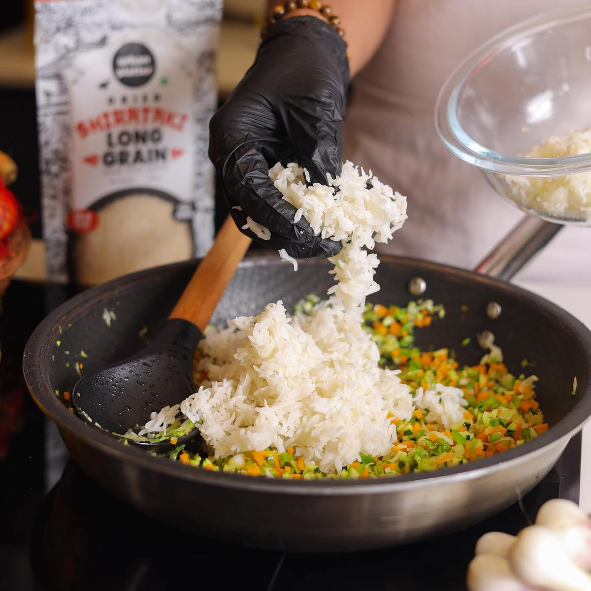 Urban Platter Dried Shirataki Rice, 200g (Konjac-Based Rice Alternative | Quick Preparation | For Fried Rice, Pulao & Rice Bowls)