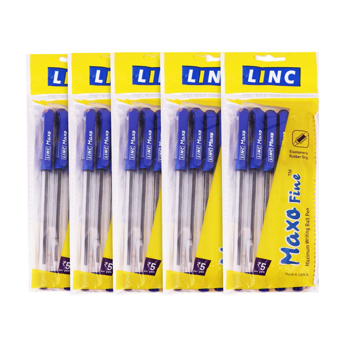 Linc Maxo Fine 0.7 mm Ball Pen | Blue Ink | Pack of 25