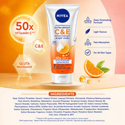 NIVEA Extra Bright C&E Vitamin Body Serum, with Vitamin C, Vitamin E, Glutathione & Niacinamide, Brightening & Hydrating, Fast Absorbing, All Skin Types, 300 ml