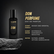 Beardo Don Perfume for Men, 20ml | With Melon, Jasmin, Vannila Intense Fresh | Strong Long Lasting Mens Perfume | EAU DE PARFUM Men | Gift for men | Gift For Friends
