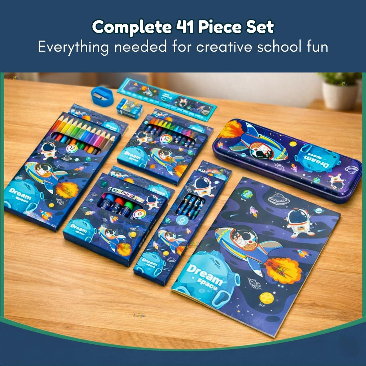 Toy Imagine Dream Space Stationery Kit 41 Pcs