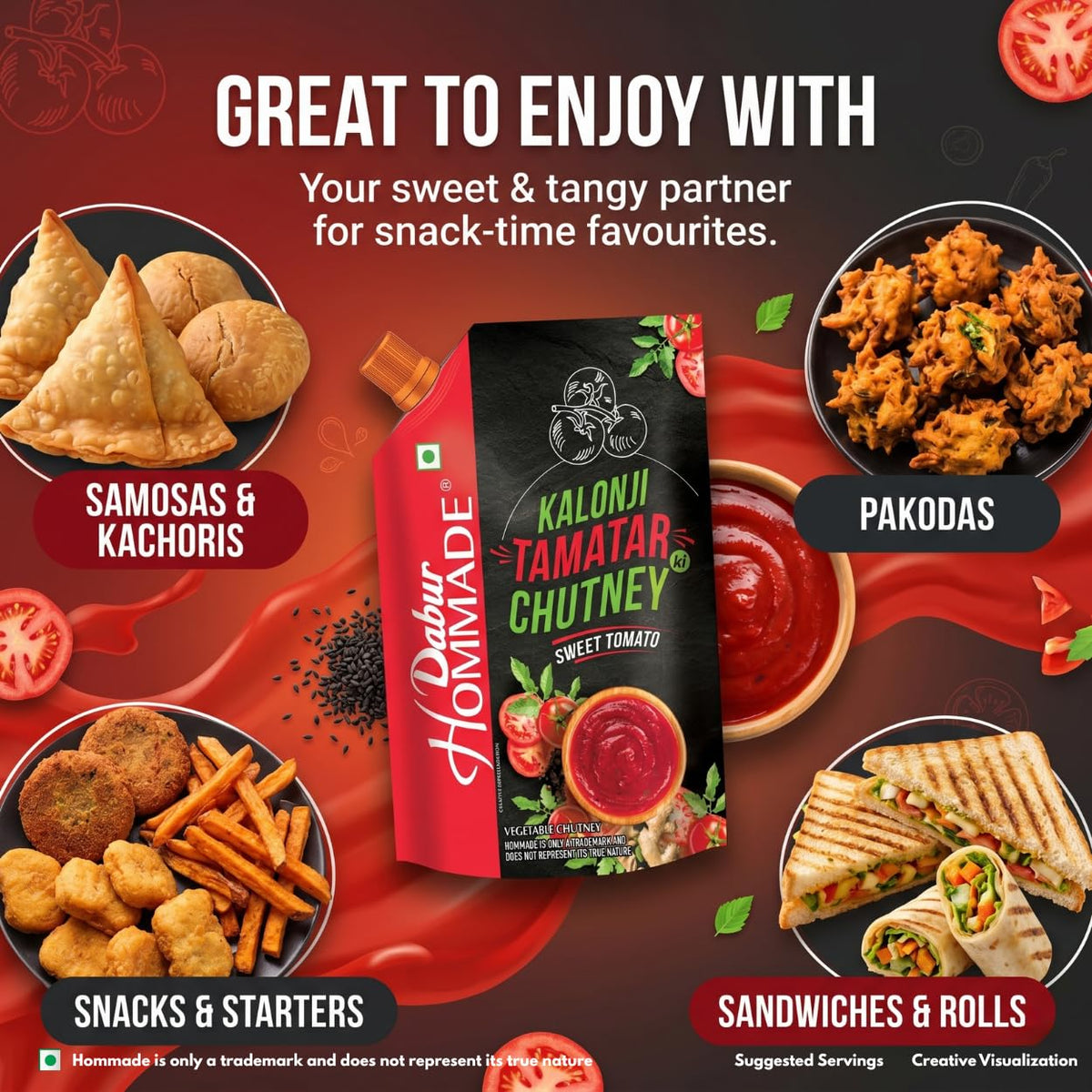 Dabur Hommade Kalonji Tamatar Ki Chutney,200g