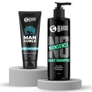 Beardo Shampoo 200ml & Curly Styler 100g (Set of 2)