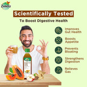 Zandu Digestive Care Juice, 1000 ml, Enriched with Papaya, Triphala & Bael to improve Gut Health, Relieves Gas, Boosts Appetite, Scientifically Tested