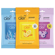 Godrej aer Power Pocket Bathroom Freshener – Assorted Pack of 3 (30g)| Lasts up to 30 days | Germ Protection