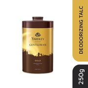 Yardley London Gold Deodorizing Talc| Fresh Woody Scent| Masculine Fragrance| Body Talc for Men| 250g