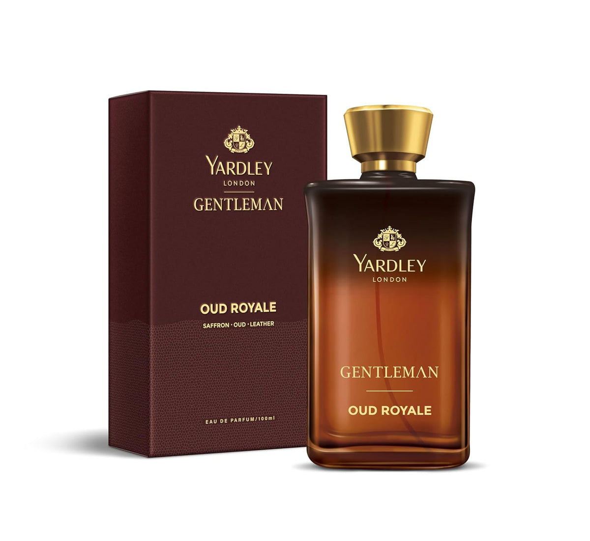 Yardley London Oud Royale | Eau De Parfum | Long Lasting International Perfume for Man | Saffron Oud Leather Fragrance | Upto 15% dosage | 100ml EDP| Ideal Gift for Man