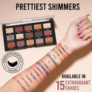 INSIGHT All Eyes On You Eyeshadow Palette (17 g) | Mix of 15 Matte, Shimmer & Metallic Shades | Smooth Texture | Intense Pigment | One Stroke Payoff | Transfer Proof | Long Lasting | Easy Blending | Beginner Friendly Eye Makeup Kit