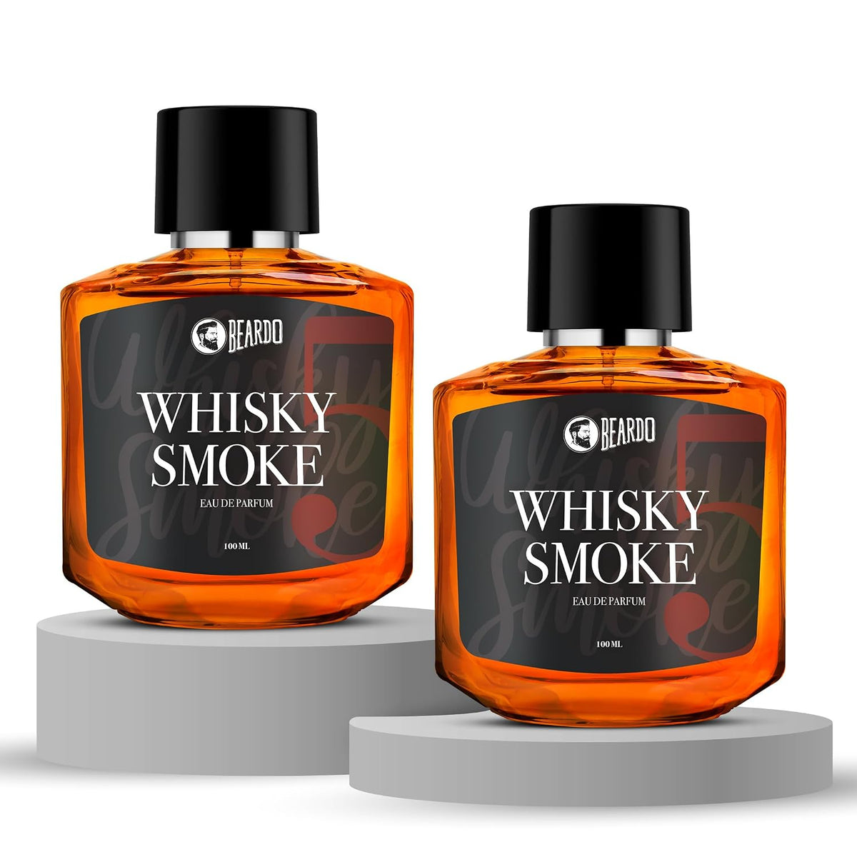 BEARDO Whisky Smoke Perfume For Men, 100Ml X 2 | Eau De Parfum | Strong Long Lasting Perfume| Spicy, Woody Oudh | Body Spray | Gift For Husband And Boyfriend |Gift For Friends