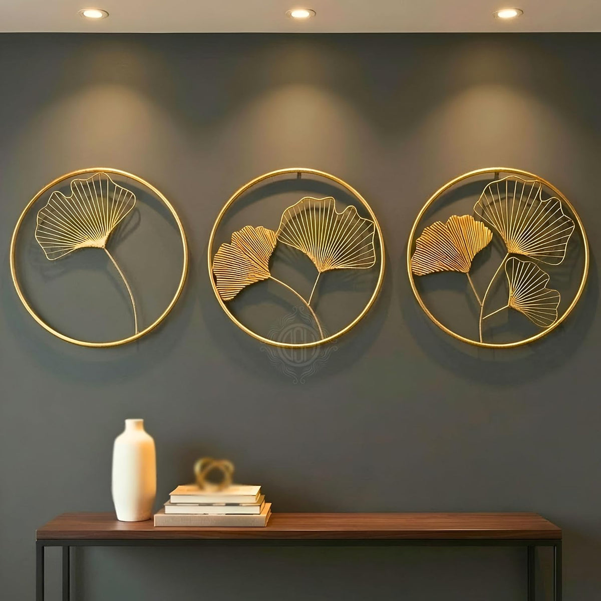 DSH CRAFTING YOUR CURIOSITY Metal Wall Art Wall Sculptures Hanging Perfect For Home Decorations Living Room Bedroom. (03-RING-3P)