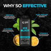 Beardo Ice Blast Talc powder for men | INSTANT ICY COOLING Talcum Powder Men | Combat heat with Menthol 250g