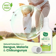 Mother Sparsh Natural Mosquito Repellent Fabric Roll-on for Babies, 3-Way Protection from Mosquitoes, Fleas and Ants (12ml, Pack of 2)