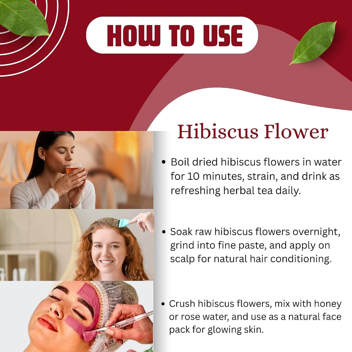 BrijBooti Hibiscus Flower - Herbal Tea- 800 Grams - Gudhal Phool - Hibiscus Dry Flower