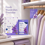 Yardley London Floralis Kent's Lavender Cupboard & Car Freshener (10g) | 94% Perfume Oil Sachet | Long-Lasting Fragrance Up to 45 Days for Wardrobes, Drawers & Cars (Kent Lavender) (Pack of 6)