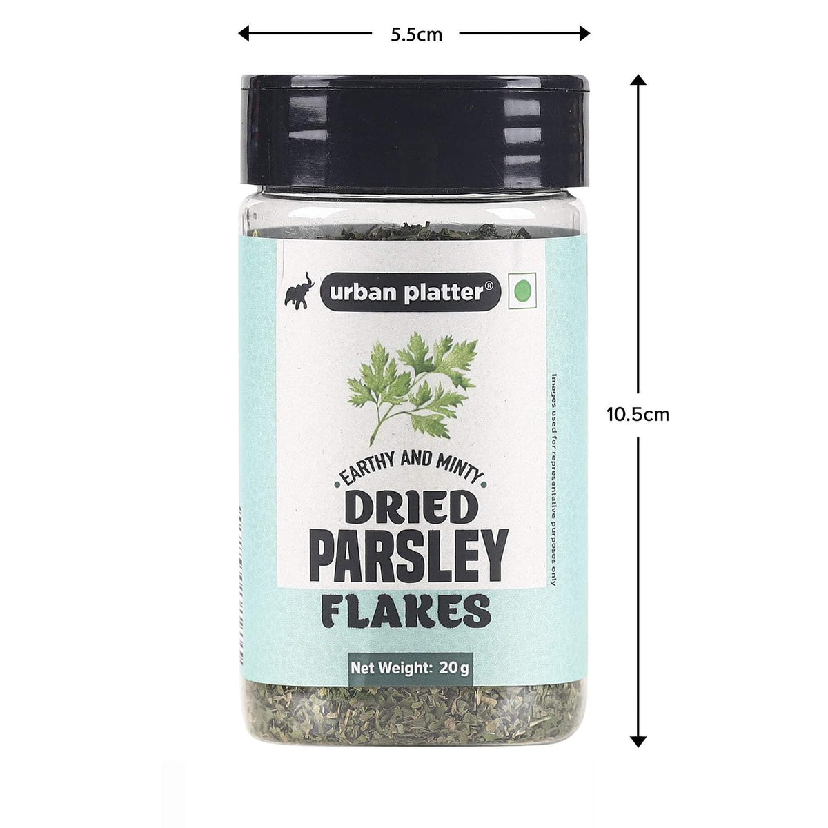 Urban Platter Whole Sun Dried Parsley Flakes Herb, 20g
