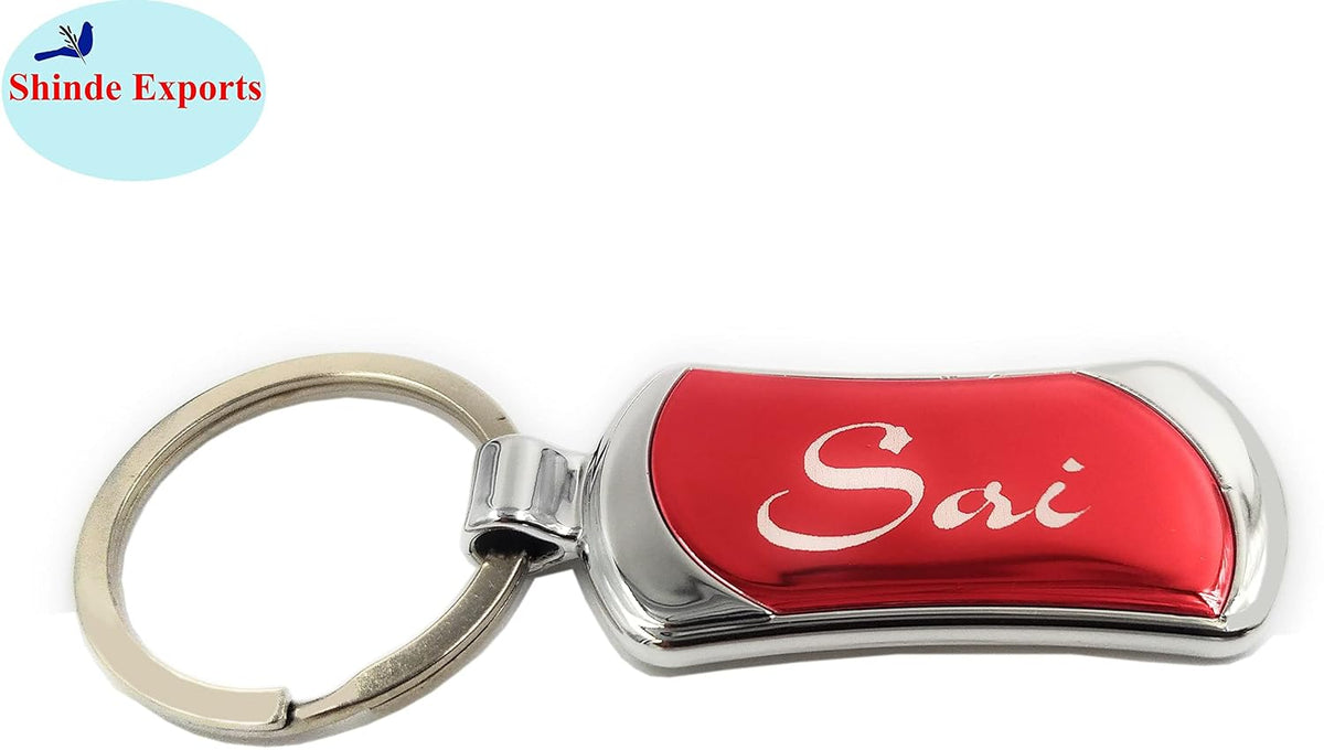 SHINDE EXPORTS Shirdi Sai Baba Plastic Key Chains for car, Home and Bike (red 2)
