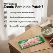 Zandu Ayurvedic Feminine Pain Relief Patch(Pack Of 5 Patches) - A Specially Designed Pain Relief Patch For Helping Relieve Abdominal Cramps & Back Pain Massager |Easy To Apply & Carry,Multicolour