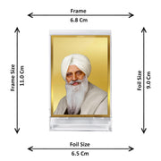 DIVINITI 24K Gold Plated Religious Car Dashboard Frame | Premium God Idol Frame for Car, Home Mandir & Office Table | Spiritual Gift, Decorative Showpiece | Radha Soami
