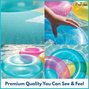 Toy Imagine 30" (76 cm) Transparent Inflatable Swimming Pool Safety for Kids | Pool Safety for Swimming Training & Fun for Boys and Girls (Age 6 to 10 Years) Assorted