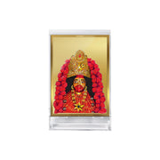 DIVINITI 24K Gold Plated Acrylic Goddess Tara Devi Car Dashboard Idol Frame|Premium Spiritual Gifting Item for Divine Blessings & Positivity | Luxury Religious Decor for Car, Office & Home | 11 X 7